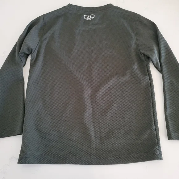 Under Armour Camping Long-Sleeve Tee Green Orange Wicking Green Orange Size 5 - Picture 6 of 7